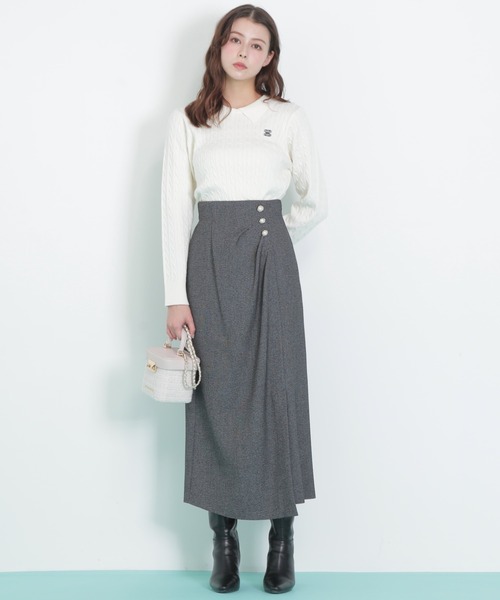 ◇パール釦ラップタイトスカート（スカート）｜JILL by JILL STUART