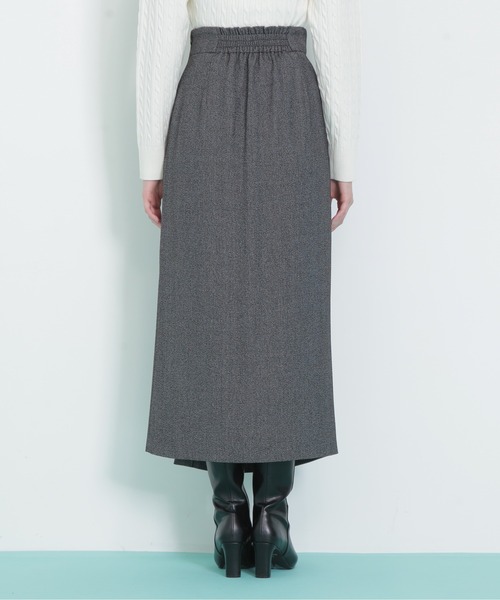 JILL by JILL STUART（ジルバイジルスチュアート）の「◇パール釦ラップタイトスカート（スカート・レディース・ブラウン/ブラック系その他・MEDIUM/SMALL）」の22枚目の写真