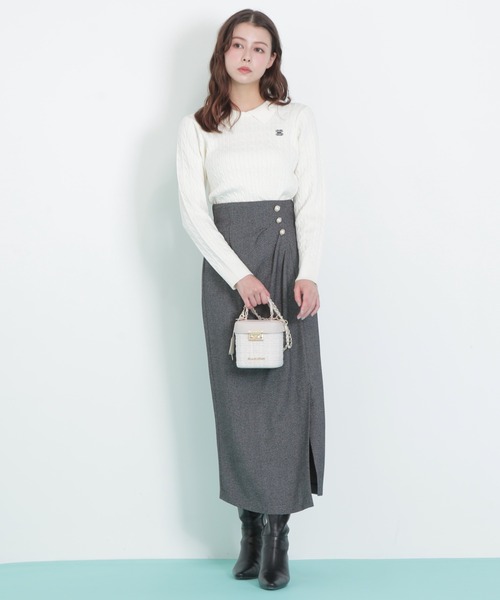 ◇パール釦ラップタイトスカート（スカート）｜JILL by JILL STUART