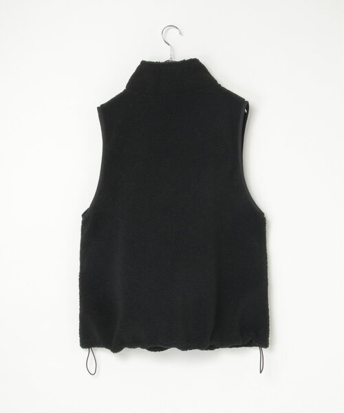 notch.（ノッチ）の「ボアジップベスト（ベスト・レディース・チャコール/ブラック/アイボリー・M）」の5枚目の写真