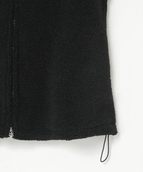 notch.（ノッチ）の「ボアジップベスト（ベスト・レディース・チャコール/ブラック/アイボリー・M）」の7枚目の写真