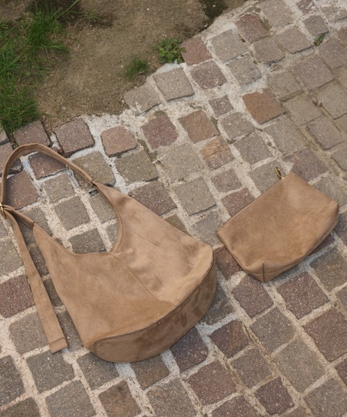 Birthday room（バースデイルーム）の「【ポーチ付き】3wayスエードライクショルダーBAG/3way suedelike shoulder bag（ショルダーバッグ・レディース・ベージュ/ブラウン・FREE）」の3枚目の写真