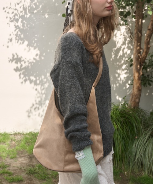 Birthday room（バースデイルーム）の「【ポーチ付き】3wayスエードライクショルダーBAG/3way suedelike shoulder bag（ショルダーバッグ・レディース・ベージュ/ブラウン・FREE）」の12枚目の写真