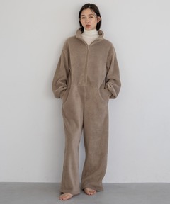 Yuca_r 　SEA 【日本製】メルトンカーブスリーブ　ジャンプスーツ Yuca_r SEA 【日本製】メルトンカーブスリーブ ジャンプスーツ
