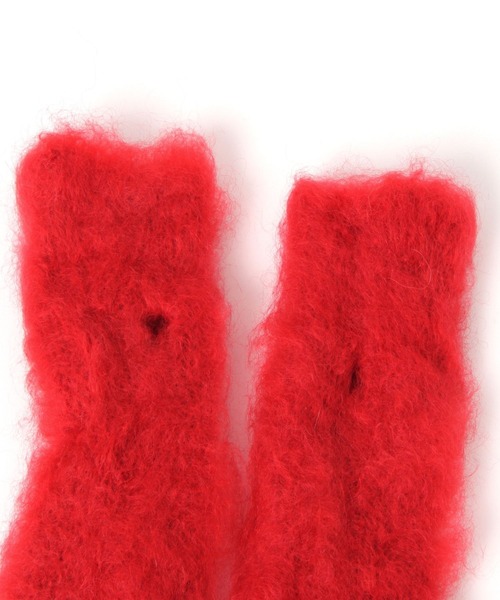 studio CLIP(スタディオクリップ)の「【Adele's】モヘアアームウォーマー(アームカバー・レディース・ブルー/ベージュ/レッド・FREE)」の5枚目の写真