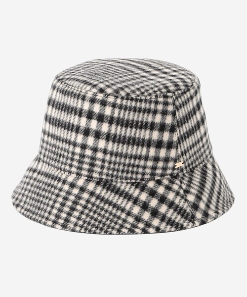 MACKINTOSH LONDON(マッキントッシュ ロンドン)の「【婦人画報11月号掲載】グレンチェックバゲットハット(ハット・レディース・ブラック・FREE)」の1枚目の写真