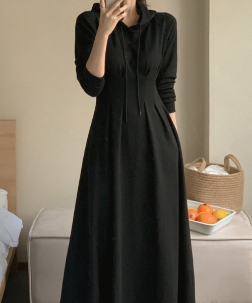 フーディスウェットワンピース