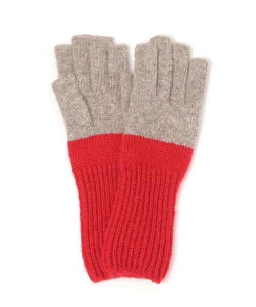 studio CLIP（スタディオクリップ）の「【daily CLIP】odds バイカラーグローブ（手袋・レディース・グレー/ブラック/キャメル・FREE）」の3枚目の写真