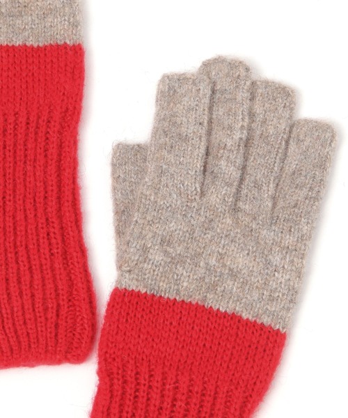 studio CLIP（スタディオクリップ）の「【daily CLIP】odds バイカラーグローブ（手袋・レディース・グレー/ブラック/キャメル・FREE）」の10枚目の写真