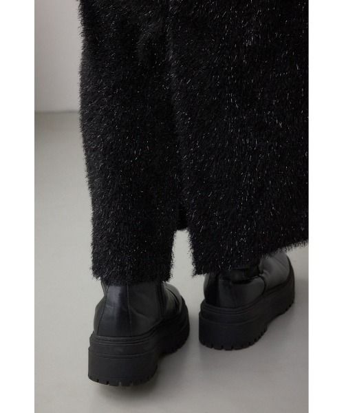 AZUL by moussy(アズールバイマウジー)の「ラメシャギータイトスカート 秋服 冬服 ラメニット ニットスカート ロングスカート ウエストゴム(スカート・レディース・ブラック/ブルー/チャコールグレー・FREE)」の11枚目の写真