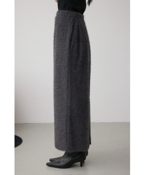 AZUL by moussy(アズールバイマウジー)の「ラメシャギータイトスカート 秋服 冬服 ラメニット ニットスカート ロングスカート ウエストゴム(スカート・レディース・ブラック/ブルー/チャコールグレー・FREE)」の15枚目の写真