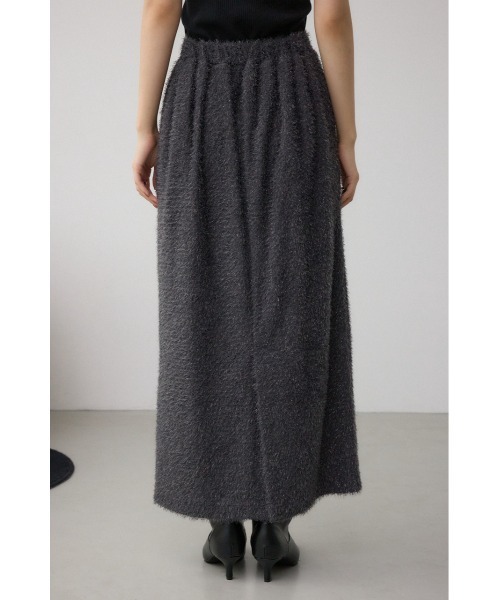 AZUL by moussy(アズールバイマウジー)の「ラメシャギータイトスカート 秋服 冬服 ラメニット ニットスカート ロングスカート ウエストゴム(スカート・レディース・ブラック/ブルー/チャコールグレー・FREE)」の16枚目の写真