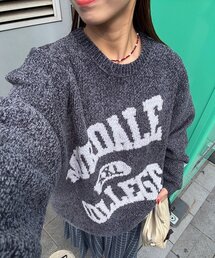 CIAOPANIC | モールカーブカレッジニット(ニット/セーター)