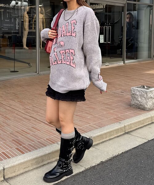 i+mu センソユニコ 柄入りニットジレ i+mu センソユニコ 柄入り