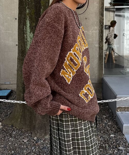 モールカーブカレッジニット（ニット/セーター）｜CIAOPANIC（チャオ