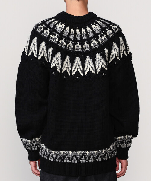 COOHEM ノルディックニットセーター セール】COOHEM | ノルディック ニットプルオーバー MEN（ニット