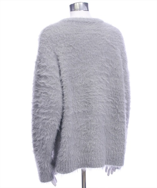 CLEAR BASIC（クリアベーシック）の「グリッターフェザーニットロングカーディガン[オフィスカジュアル 着回し抜群 大人]≪AW新作≫（カーディガン/ボレロ・レディース・アイボリー/グレー・F）」の10枚目の写真