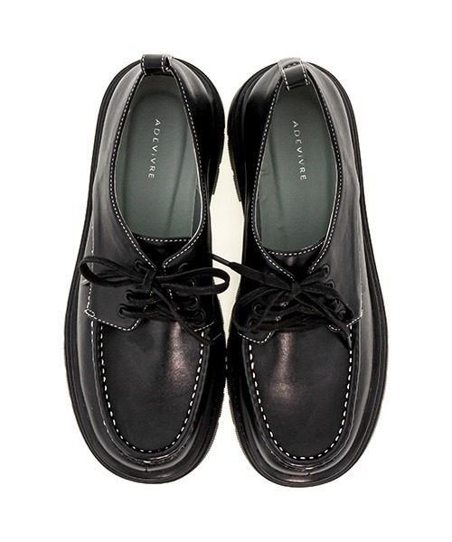 A de Vivre（アドゥヴィーヴル）の「サステナブル 晴雨兼用タンクソールシューズ（ローファー・レディース・アイボリー・S）」の11枚目の写真