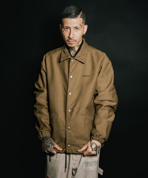 Subciety（サブサエティ）の「Jungle cloth coach jkt（ミリタリージャケット・メンズ・ブラック/オリーブ・SMALL/MEDIUM/LARGE/X-LARGE）」の14枚目の写真