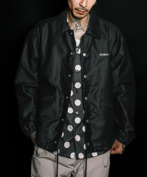 Subciety（サブサエティ）の「Jungle cloth coach jkt（ミリタリージャケット・メンズ・ブラック/オリーブ・SMALL/MEDIUM/LARGE/X-LARGE）」の9枚目の写真