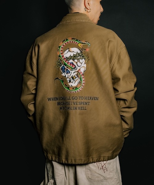 Subciety（サブサエティ）の「Jungle cloth coach jkt（ミリタリージャケット・メンズ・ブラック/オリーブ・SMALL/MEDIUM/LARGE/X-LARGE）」の15枚目の写真