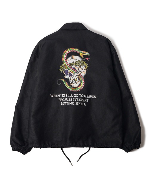 Subciety（サブサエティ）の「Jungle cloth coach jkt（ミリタリージャケット・メンズ・ブラック/オリーブ・SMALL/MEDIUM/LARGE/X-LARGE）」の4枚目の写真