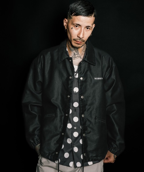 Subciety（サブサエティ）の「Jungle cloth coach jkt（ミリタリージャケット・メンズ・ブラック/オリーブ・SMALL/MEDIUM/LARGE/X-LARGE）」の6枚目の写真