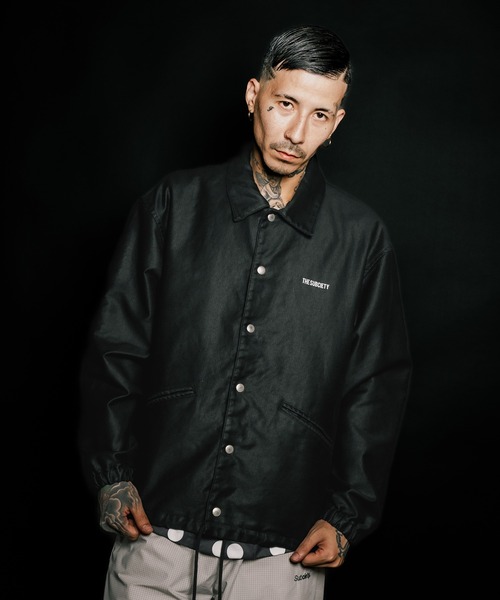 Subciety（サブサエティ）の「Jungle cloth coach jkt（ミリタリージャケット・メンズ・ブラック/オリーブ・SMALL/MEDIUM/LARGE/X-LARGE）」の7枚目の写真