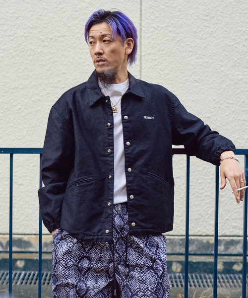 Subciety(サブサエティ)の「Jungle cloth coach jkt(ミリタリージャケット・メンズ・ブラック/オリーブ・SMALL/MEDIUM/LARGE/X-LARGE)」の21枚目の写真