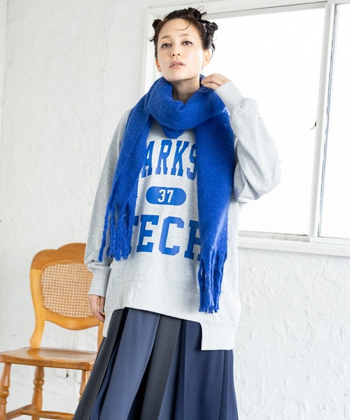 OSMOSIS（オズモーシス）の「大判カラーストール（ストール/ショール・レディース・ブルー/ブラック/レッド/グリーン/ベージュ/イエロー・ONE SIZE）」の4枚目の写真