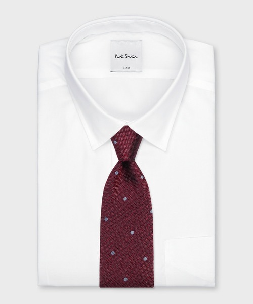 Paul Smith(ポールスミス)の「ドット タイ【250042 552MJ】(ネクタイ・メンズ・レッド/ダークブルー/パープル・FREE)」の9枚目の写真