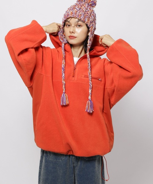 niko and...（ニコアンド）の「ソフトフリース切り替えZIPパーカー（パーカー・レディース・ベージュ/オレンジ/ライトグレー・FREE）」の16枚目の写真