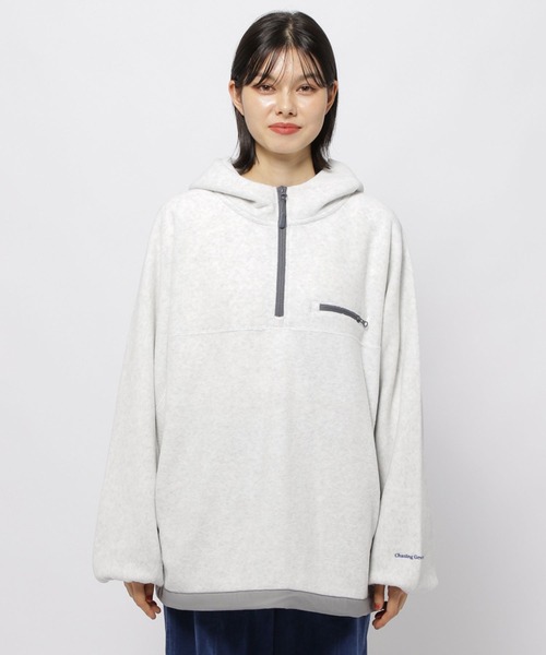 niko and...（ニコアンド）の「ソフトフリース切り替えZIPパーカー（パーカー・レディース・ベージュ/オレンジ/ライトグレー・FREE）」の17枚目の写真