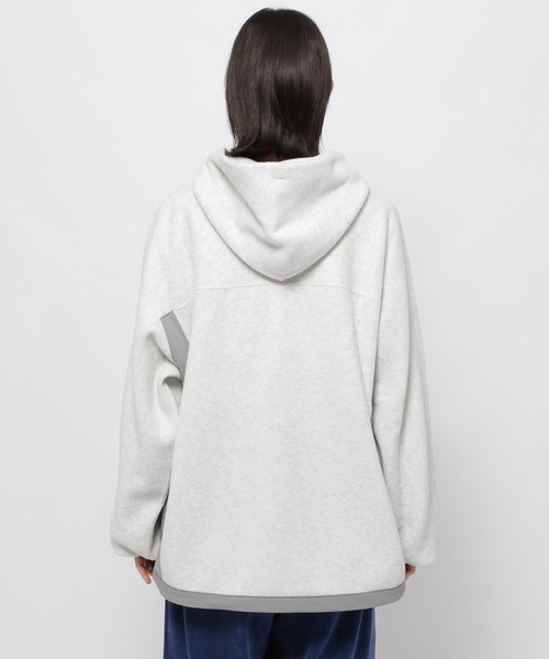 niko and...（ニコアンド）の「ソフトフリース切り替えZIPパーカー（パーカー・レディース・ベージュ/オレンジ/ライトグレー・FREE）」の19枚目の写真