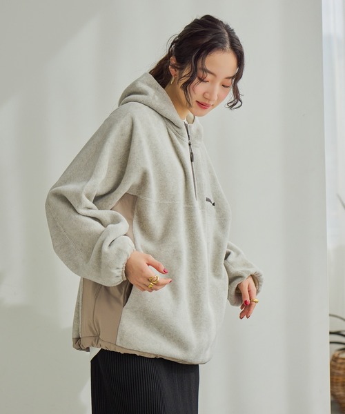 ソフトフリース切り替えZIPパーカー（パーカー）｜niko and