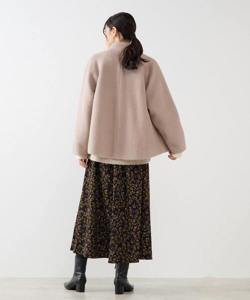 MELROSE claire（メルローズ クレール）の「【ボタニカルプリントタックギャザースカート】（スカート・レディース・ブラック・FREE）」の12枚目の写真