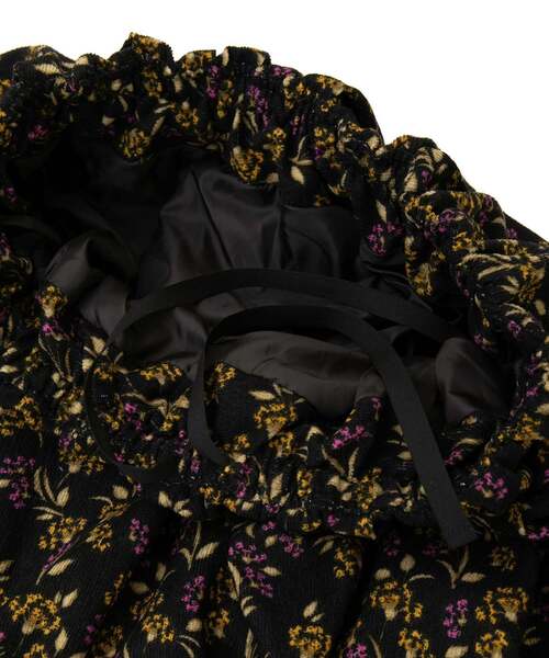 MELROSE claire（メルローズ クレール）の「【ボタニカルプリントタックギャザースカート】（スカート・レディース・ブラック・FREE）」の16枚目の写真