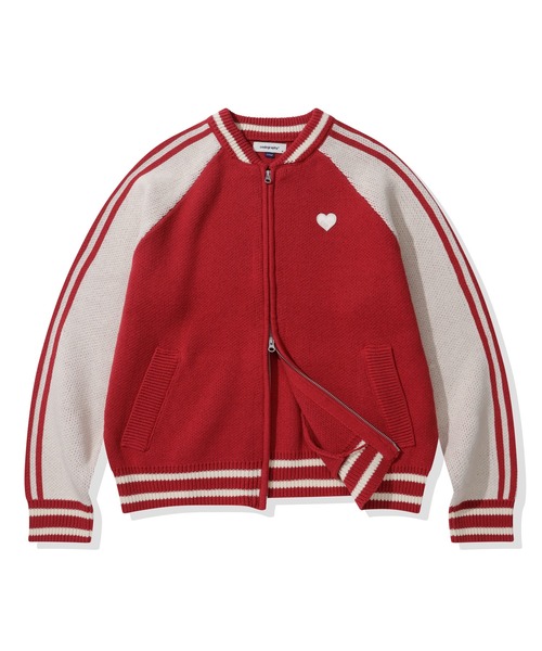 codegraphy(コードグラフィー)の「Raglan Knit Zip-up CBEWUKC340(ニット/セーター・メンズ・レッド/ネイビー・SMALL/MEDIUM/LARGE)」の2枚目の写真