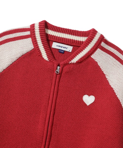 codegraphy(コードグラフィー)の「Raglan Knit Zip-up CBEWUKC340(ニット/セーター・メンズ・レッド/ネイビー・SMALL/MEDIUM/LARGE)」の7枚目の写真