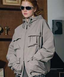 CPGN STUDIO（コンパーニョ）の「4ポケットウィンドブレーカーグレー（ナイロンジャケット）」