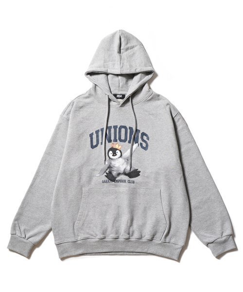 GAKKAI UNIONS(ガッカイユニオンズ)の「エンペラークラブ フードパーカー グレー(パーカー・レディース・その他・MEDIUM/LARGE)」の2枚目の写真