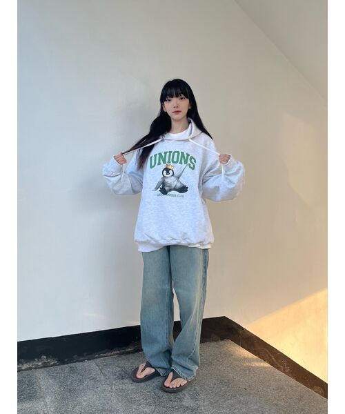 GAKKAI UNIONS(ガッカイユニオンズ)の「エンペラークラブ フードパーカー グレー(パーカー・レディース・その他・MEDIUM/LARGE)」の6枚目の写真