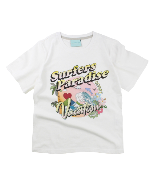 CONICHIWA BONJOUR(コンニチハボンジュール)の「サーファーパラダイスティー(ホワイト)(Tシャツ/カットソー・レディース・その他・SMALL/MEDIUM/LARGE)」の1枚目の写真
