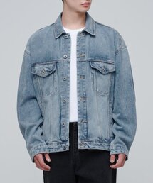 MUSINSA STANDARD（ムシンサスタンダード）の「オーバーサイズデニムトラッカージャケット【ライトインディゴ】（デニムジャケット）」
