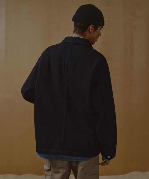 MUSINSA STANDARD（ムシンサスタンダード）の「デニムチョアジャケット [ディープインディゴ]（デニムジャケット・メンズ・その他・MEDIUM/LARGE/X-LARGE/XX-LARGE）」の3枚目の写真