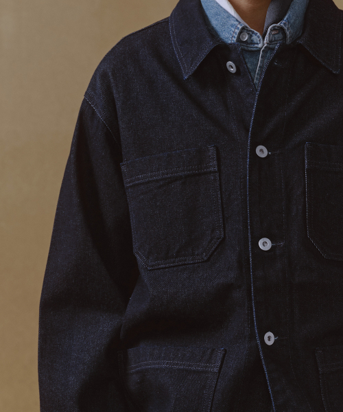 MUSINSA STANDARD（ムシンサスタンダード）の「デニムチョアジャケット [ディープインディゴ]（デニムジャケット・メンズ・その他・MEDIUM/LARGE/X-LARGE/XX-LARGE）」の5枚目の写真