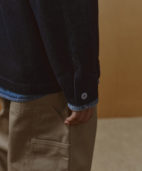 MUSINSA STANDARD（ムシンサスタンダード）の「デニムチョアジャケット [ディープインディゴ]（デニムジャケット・メンズ・その他・MEDIUM/LARGE/X-LARGE/XX-LARGE）」の7枚目の写真