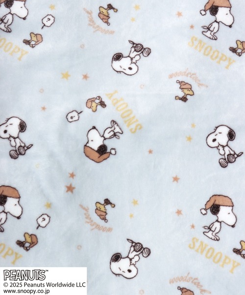 PEANUTS（ピーナッツ）の「PEANUTS SNOOPY（ピーナッツ スヌーピー）キャラクターふわもこボアフリース半纏/ちゃんちゃんこ（ガウン/バスローブ・レディース・ベージュ/ピンク/クリーム/サックスブルー・M/L）」の14枚目の写真