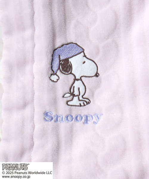 PEANUTS（ピーナッツ）の「PEANUTS SNOOPY（ピーナッツ スヌーピー）キャラクターふわもこボアフリース半纏/ちゃんちゃんこ（ガウン/バスローブ・レディース・ベージュ/ピンク/クリーム/サックスブルー・M/L）」の17枚目の写真