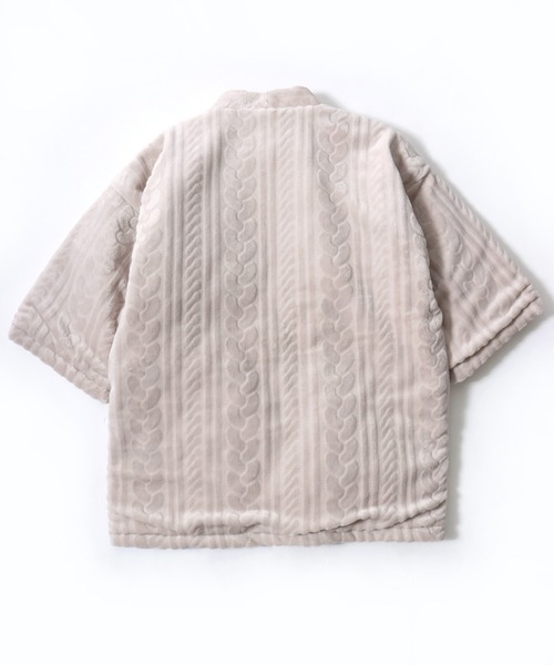 PEANUTS（ピーナッツ）の「PEANUTS SNOOPY（ピーナッツ スヌーピー）キャラクターふわもこボアフリース半纏/ちゃんちゃんこ（ガウン/バスローブ・レディース・ベージュ/ピンク/クリーム/サックスブルー・M/L）」の6枚目の写真